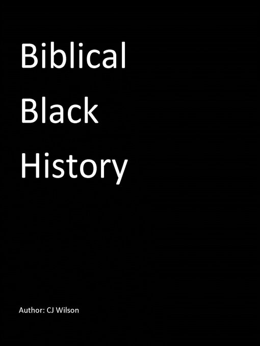 Cover image for Biblical Black History